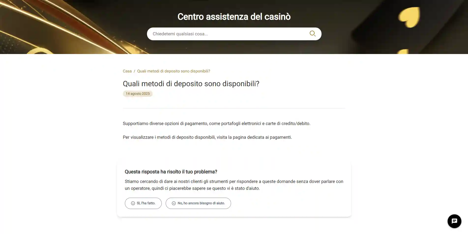 Pagamenti Jackpot City: depositi e metodi da verificare in Italia